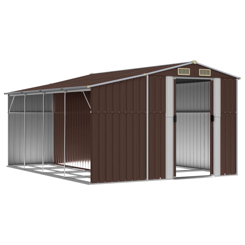 Shed CROMWELL, brown, 277x365.5cm