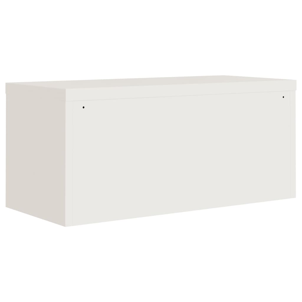 Spintelė dokumentams, baltos spalvos, 90x40x220cm, plienas