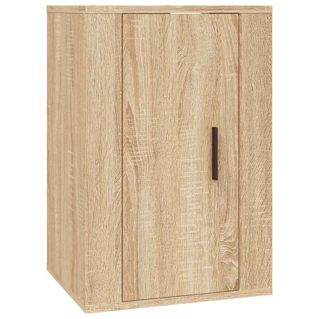 TV cabinet set, 3-piece, oak, wood