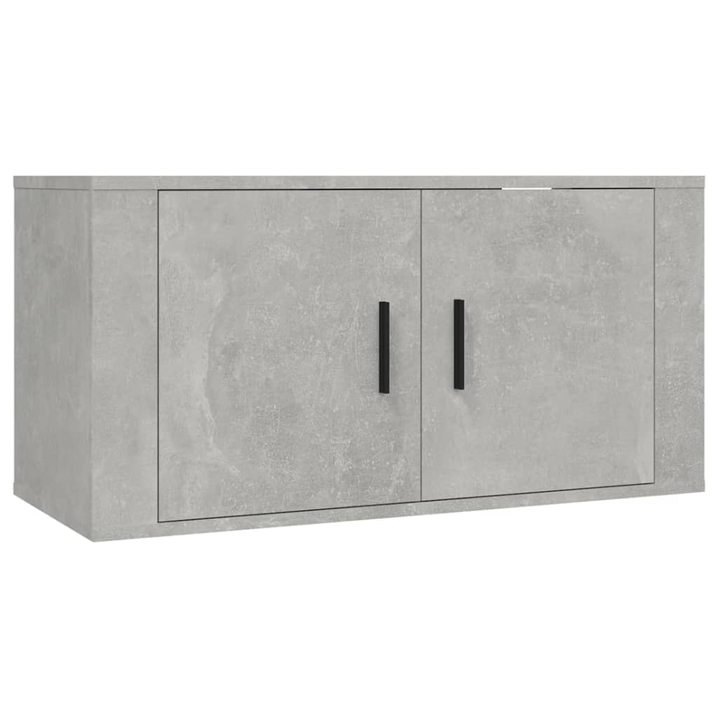 TV cabinet set, 4-piece, concrete grey, wood