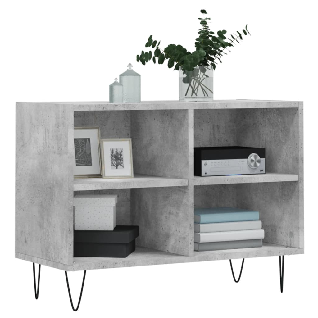 TV cabinet, concrete gray, 69.5x30x50cm, wood