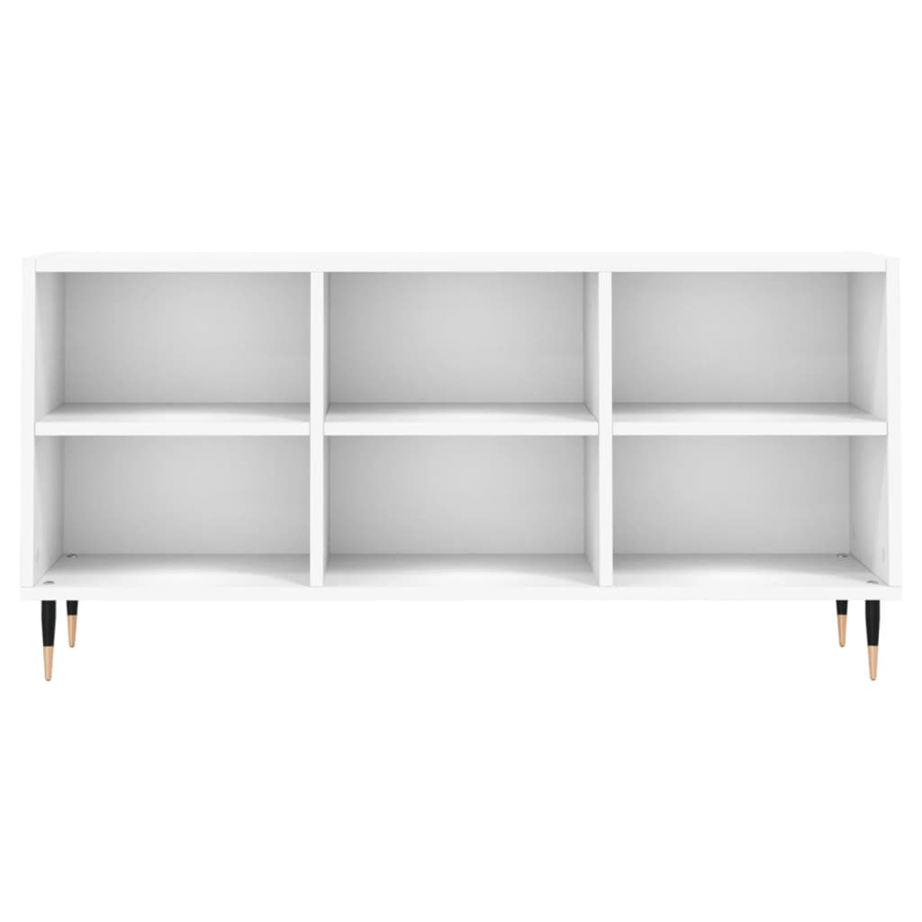 TV cabinet, white, 103.5x30x50cm, engineered wood
