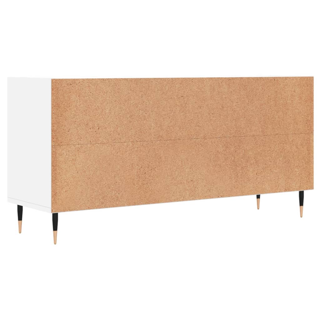 TV cabinet, white, 103.5x30x50cm, engineered wood