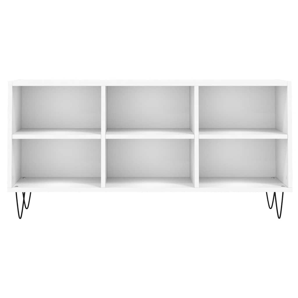 TV cabinet, white, 103.5x30x50cm, engineered wood