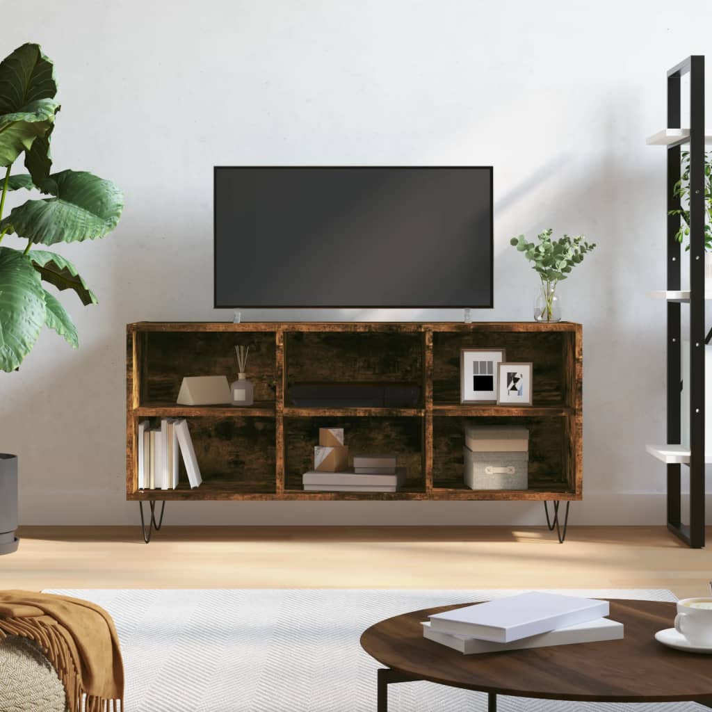 TV skapītis, dūmu ozols, 103,5x30x50cm, koks