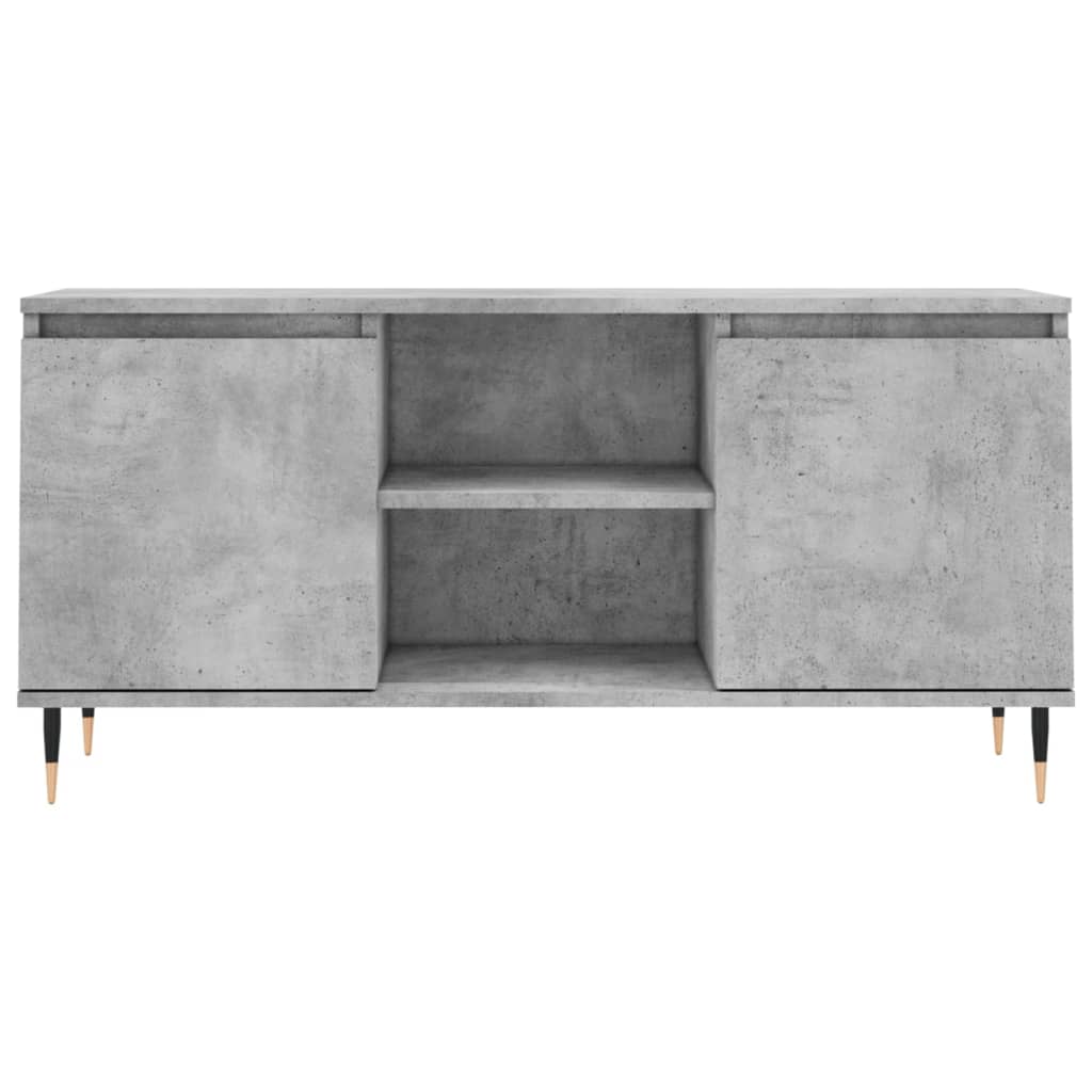 TV unit, concrete grey, 104x35x50cm, wood