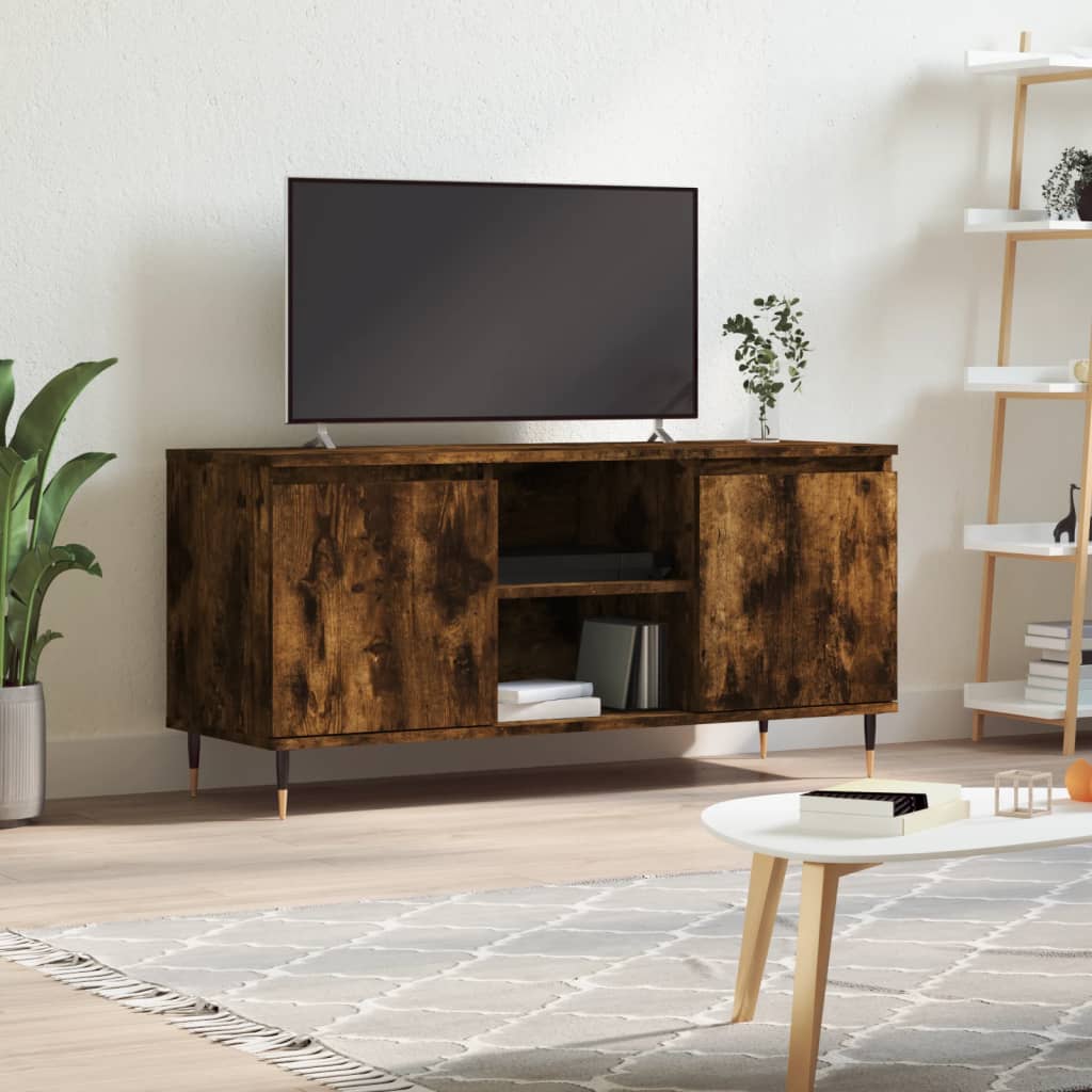 TV stand, smoky oak, 104x35x50cm, wood
