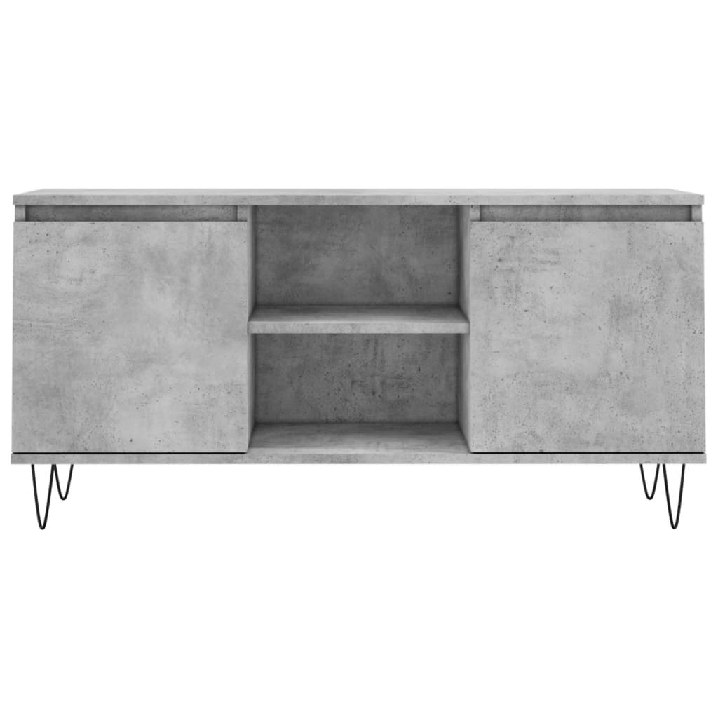 TV unit, concrete grey, 104x35x50cm, wood