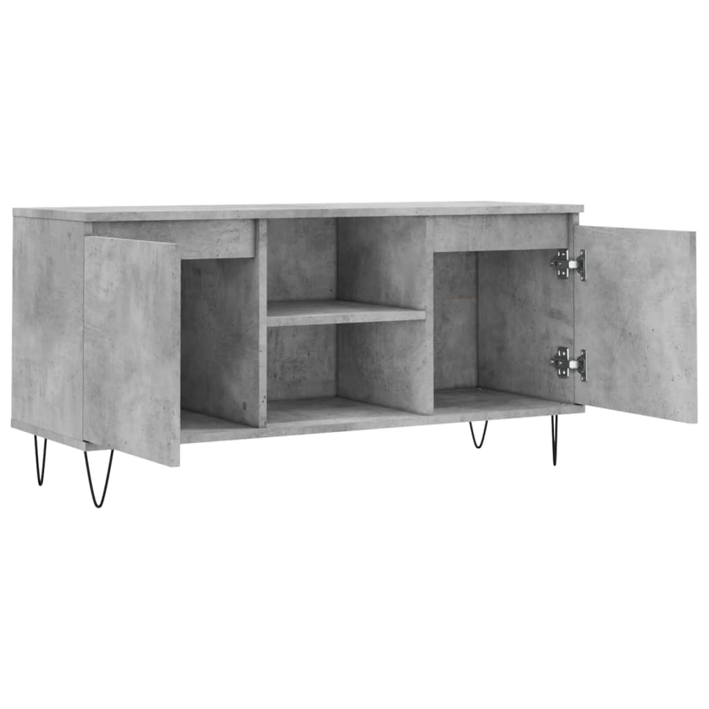 TV unit, concrete grey, 104x35x50cm, wood