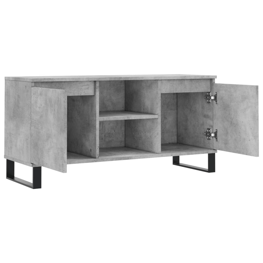 TV unit, concrete grey, 104x35x50cm, wood