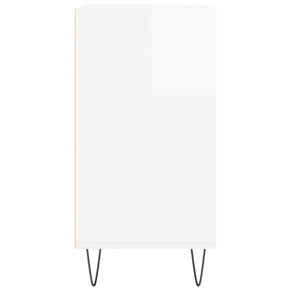 Side cabinet, white, 57x35x70cm, engineered wood, high gloss