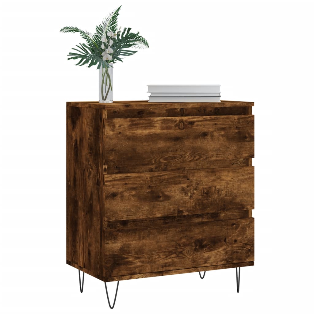 Sideboard, smoky oak, 60x35x70cm, engineered wood