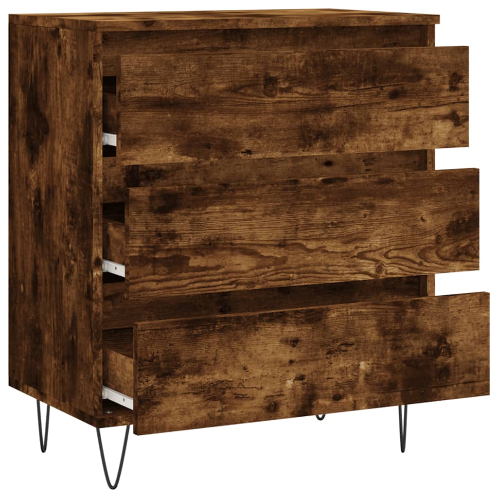 Sideboard, smoky oak, 60x35x70cm, engineered wood