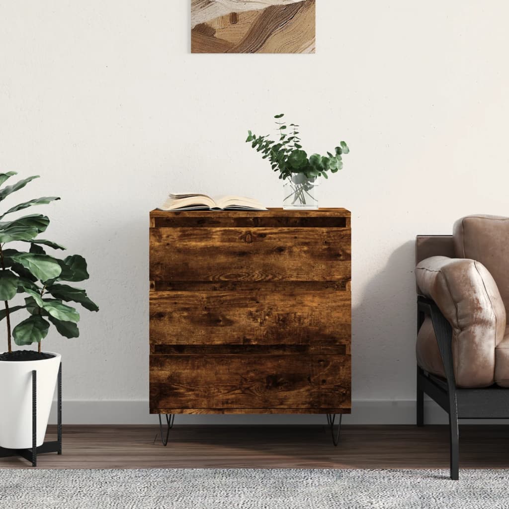Sideboard, smoky oak, 60x35x70cm, engineered wood