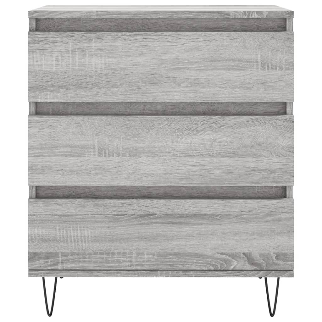 Sideboard, grey oak, 60x35x70cm, engineered wood