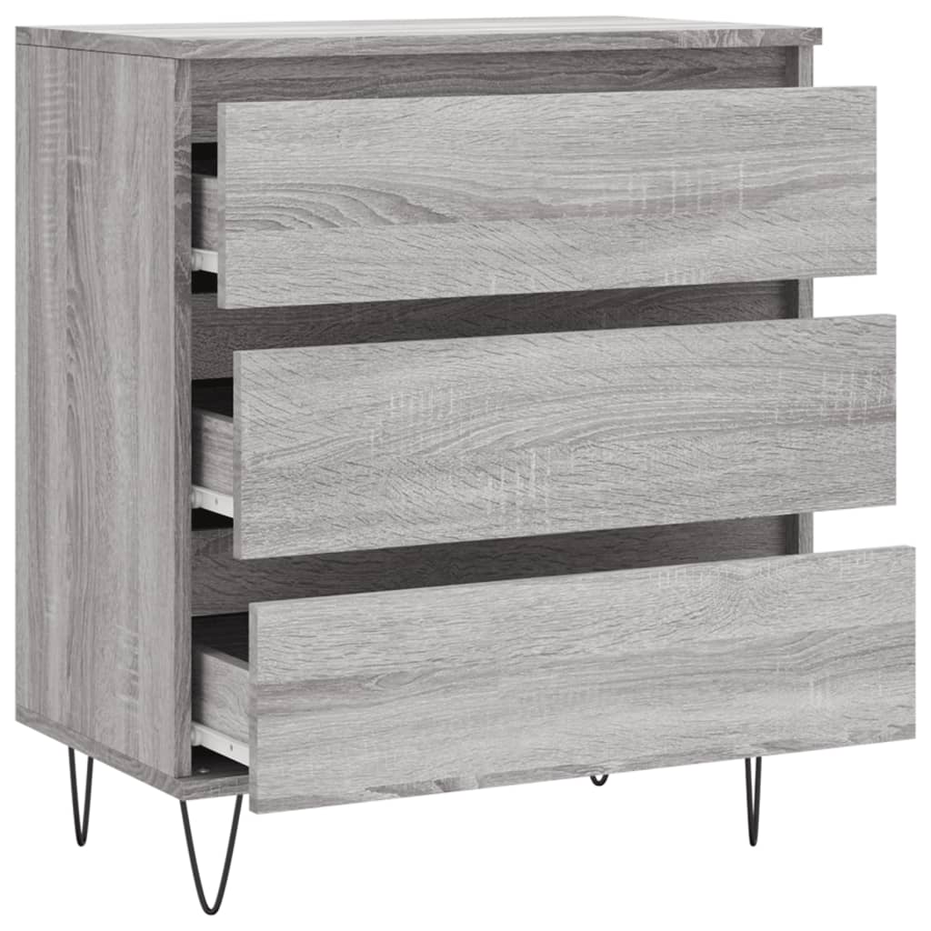Sideboard, grey oak, 60x35x70cm, engineered wood