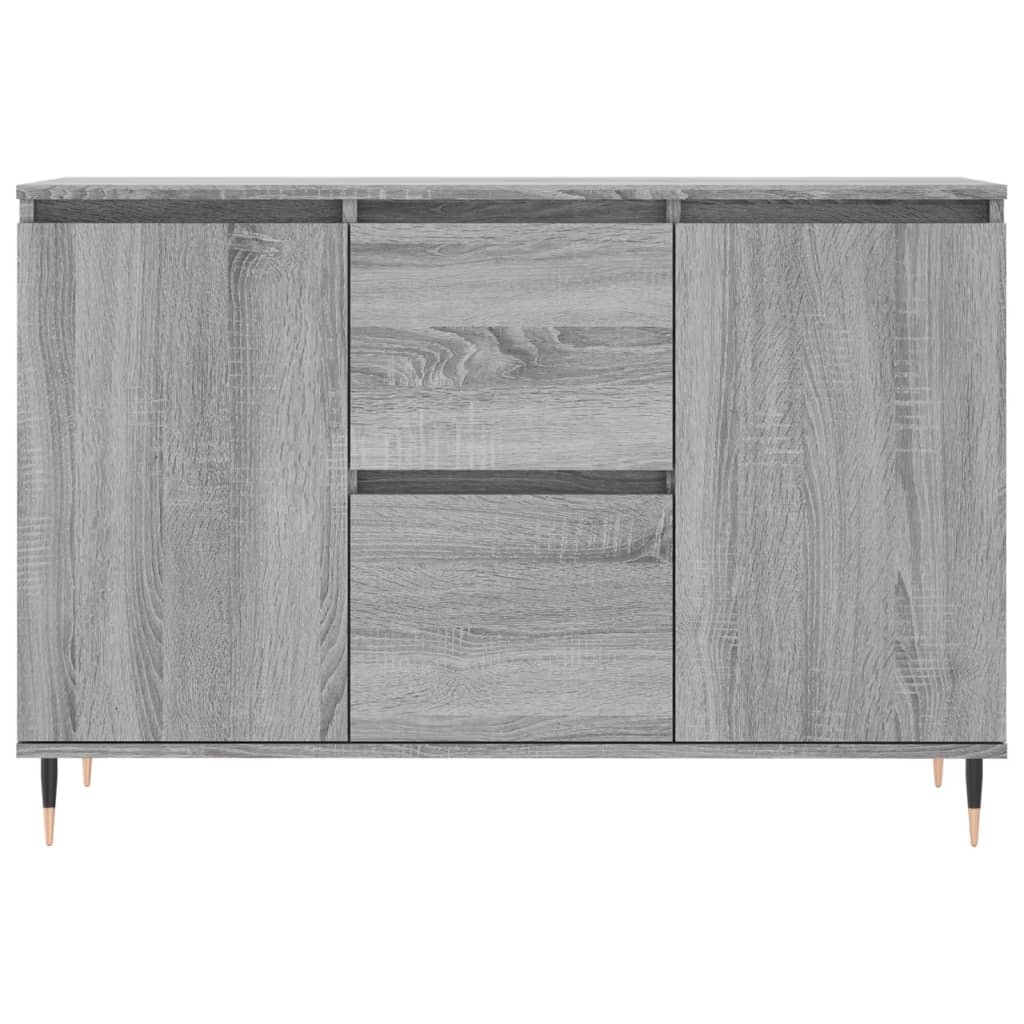 Sideboard, grey oak, 104x35x70cm, engineered wood