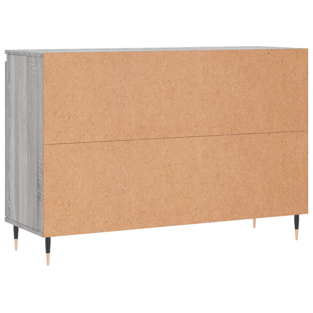Sideboard, grey oak, 104x35x70cm, engineered wood