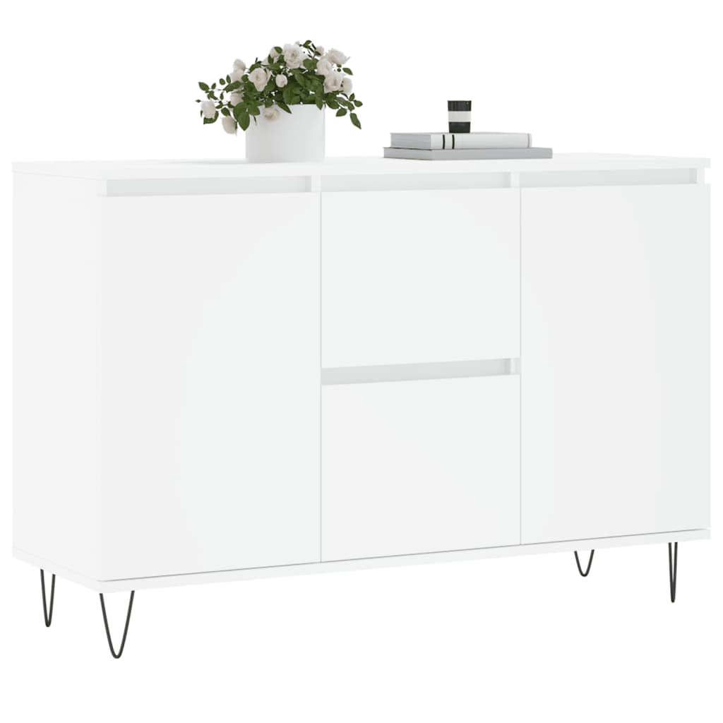 Sideboard, white, 104x35x70cm, engineered wood