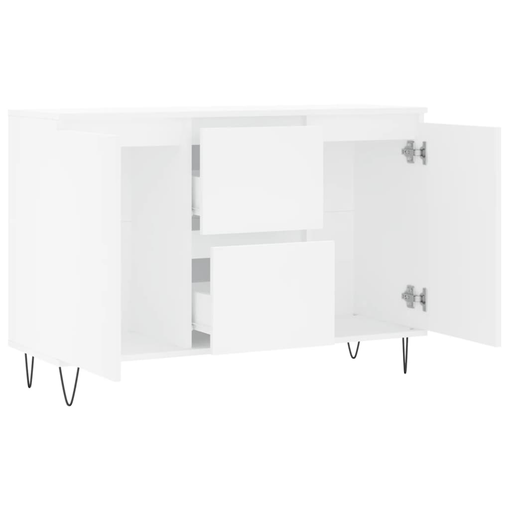 Sideboard, white, 104x35x70cm, engineered wood