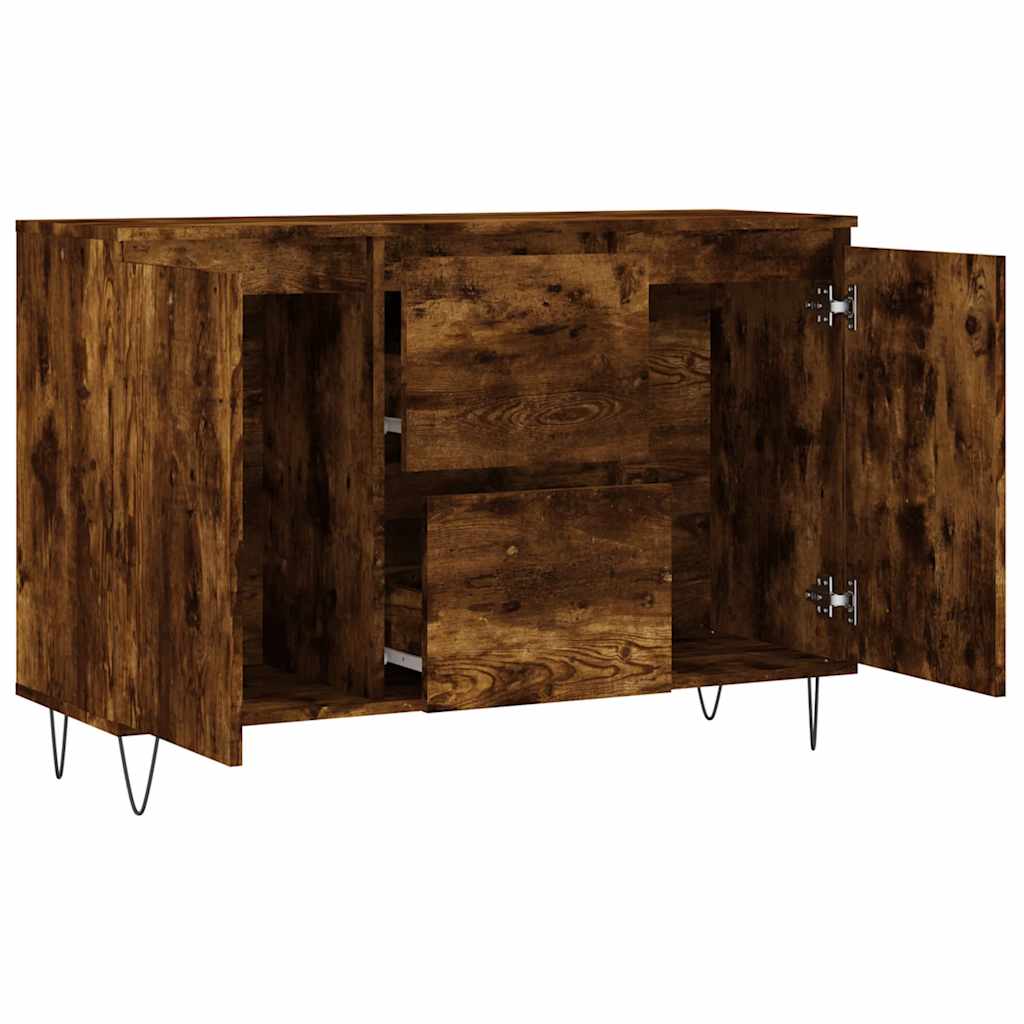 Sideboard, smoky oak, 104x35x70cm, engineered wood