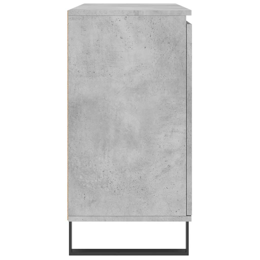 Sānu skapītis, betona pelēks, 101,5x35x70cm, apstrādāta koksne
