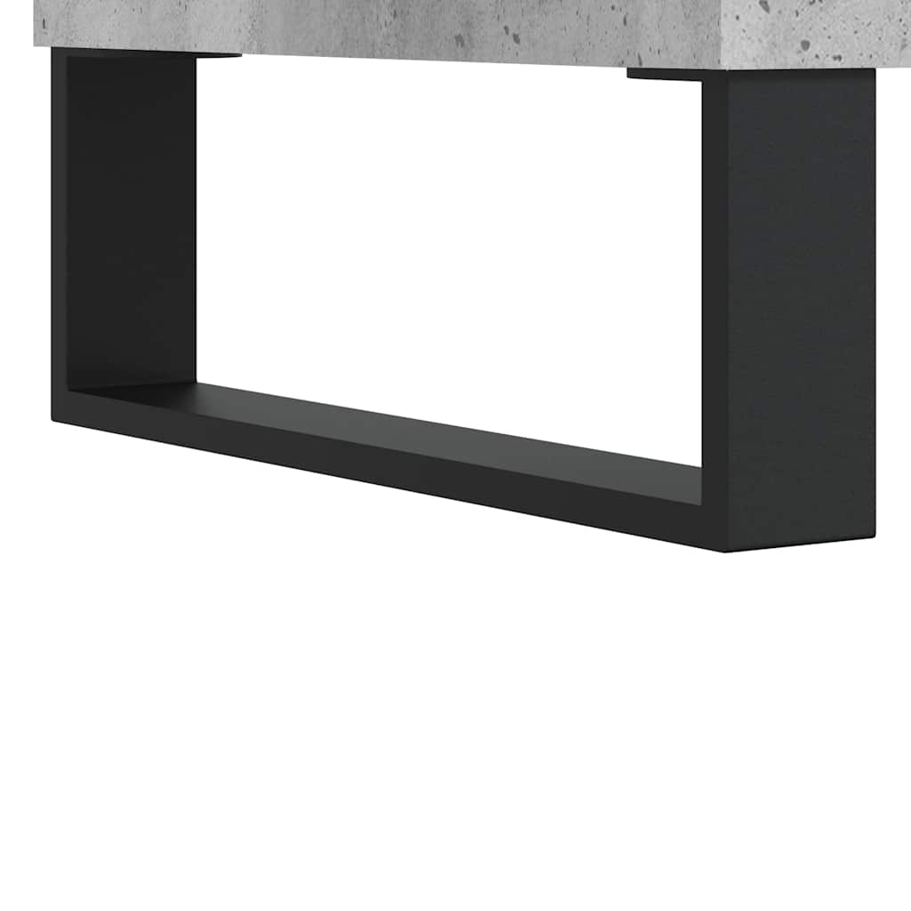 Sānu skapītis, betona pelēks, 101,5x35x70cm, apstrādāta koksne