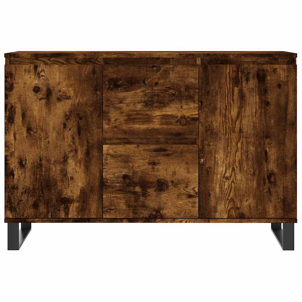 Šoninė spintelė, dūminio ąžuolo, 101,5x35x70cm, apdirbta mediena