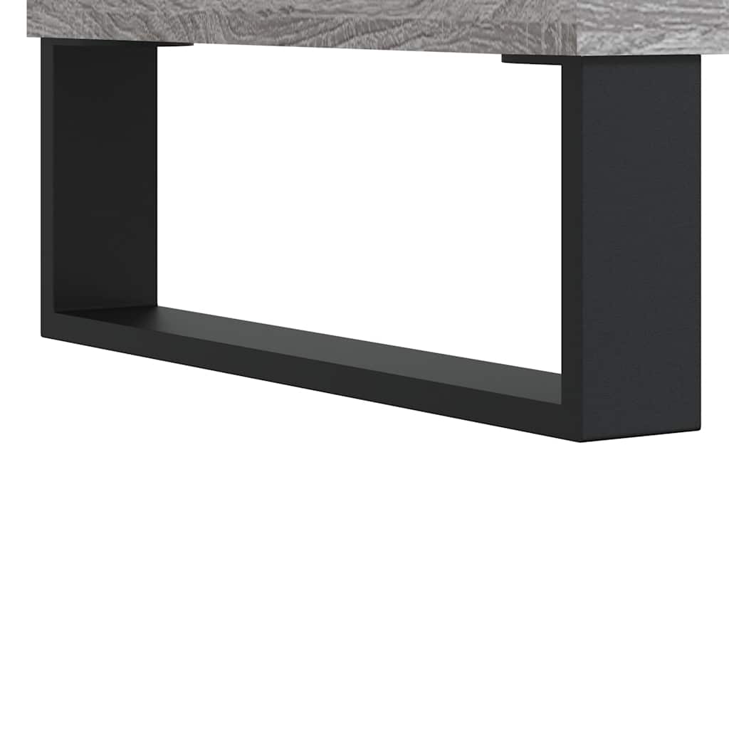 Sideboard, grey oak, 101.5x35x70cm, engineered wood