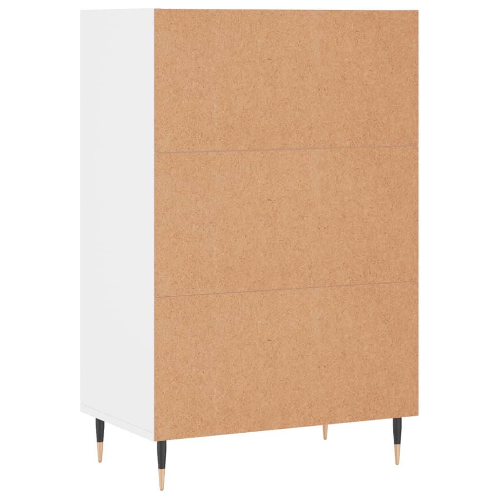 Kumode, balta, 57x35x90cm, apstrādāta koksne