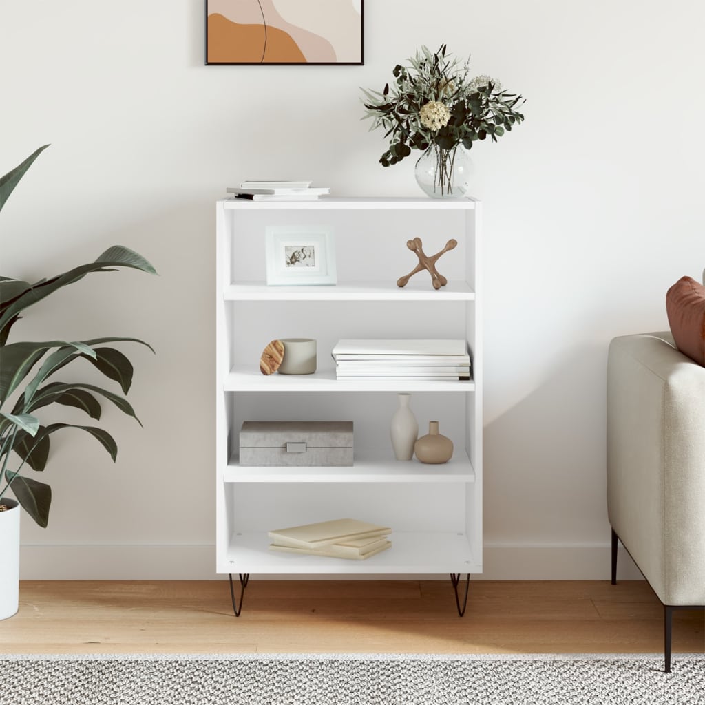 Chest of drawers, white, 57x35x90cm, engineered wood