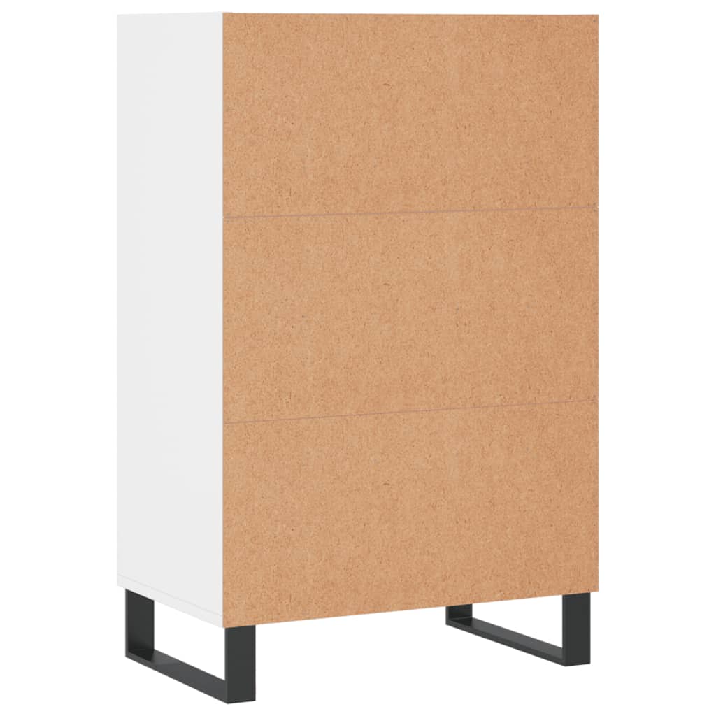 Chest of drawers, white, 57x35x90cm, engineered wood