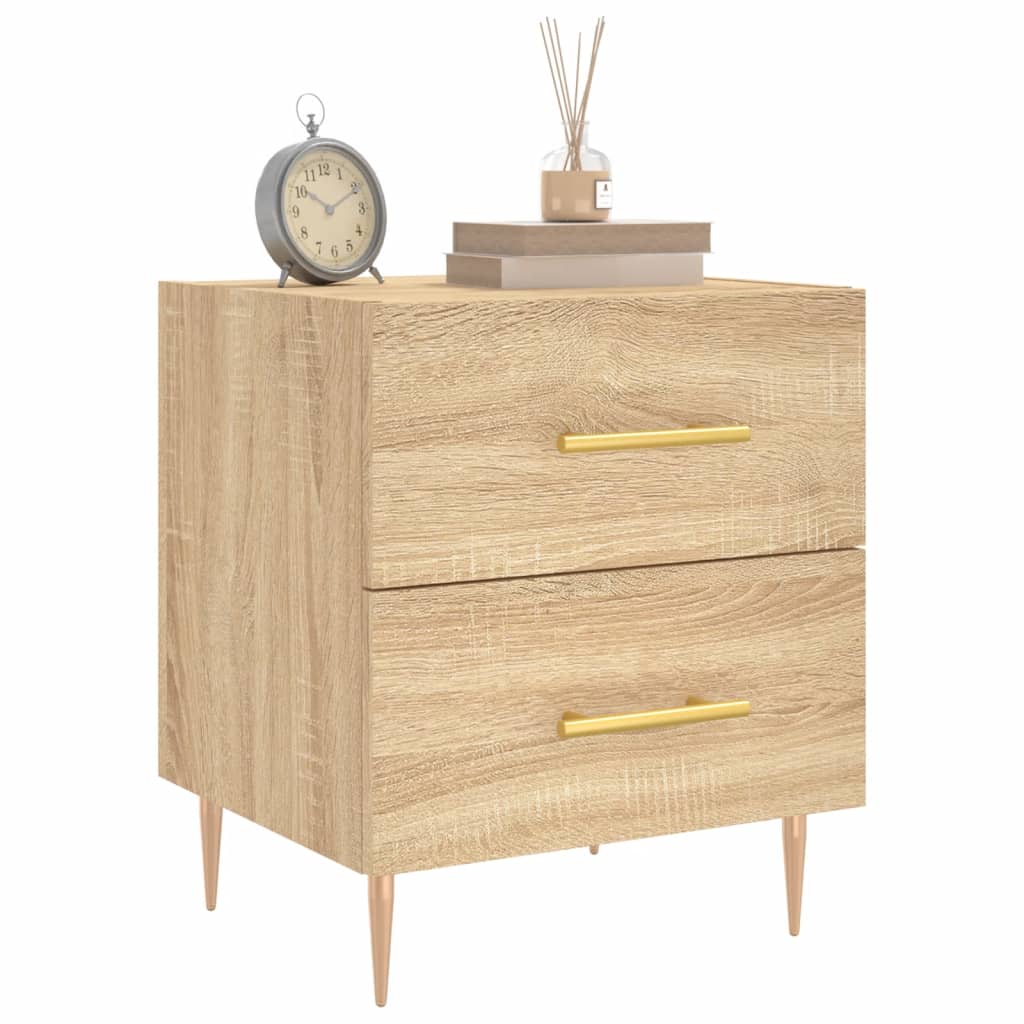 Bedside cabinet, Sonoma oak, 40x35x47.5cm, engineered wood