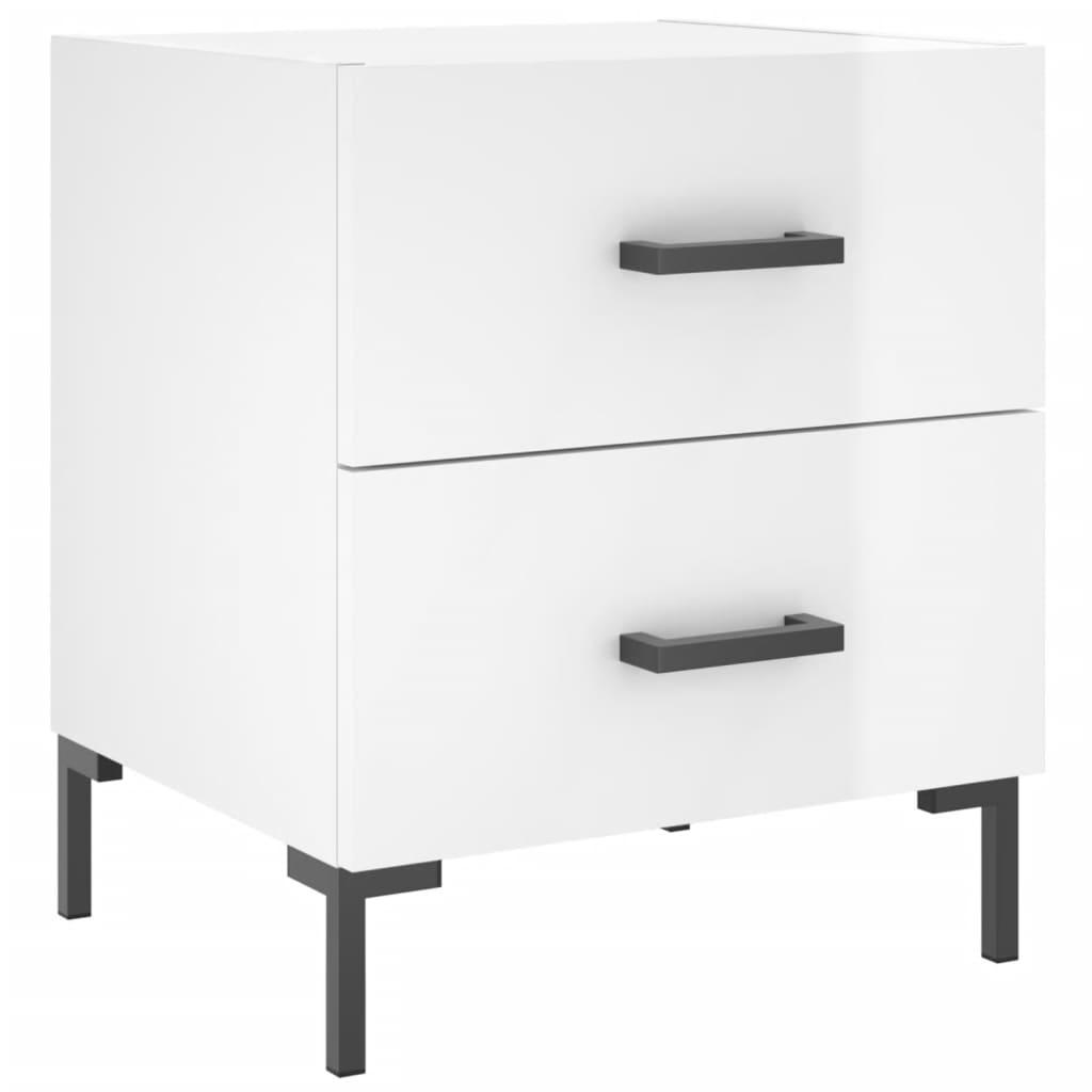 Bedside tables, 2 pcs., white, 40x35x47.5cm, wood