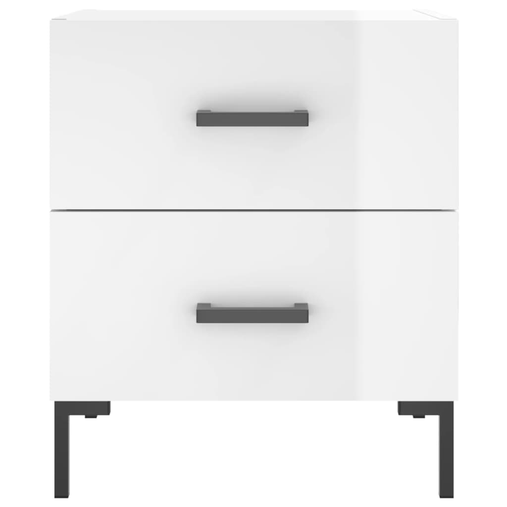 Bedside tables, 2 pcs., white, 40x35x47.5cm, wood