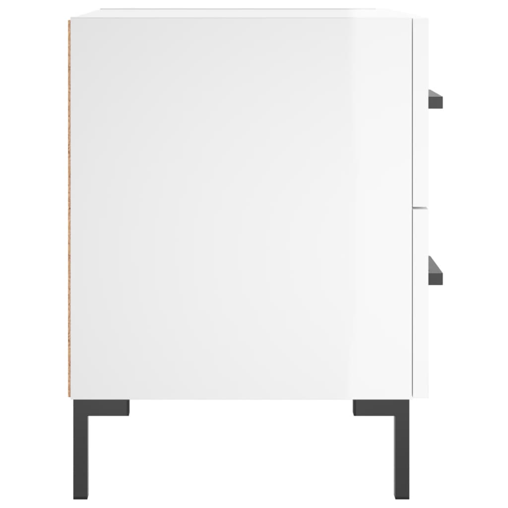 Bedside tables, 2 pcs., white, 40x35x47.5cm, wood