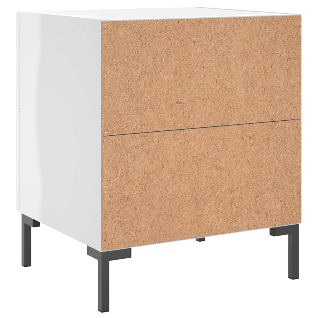 Bedside tables, 2 pcs., white, 40x35x47.5cm, wood