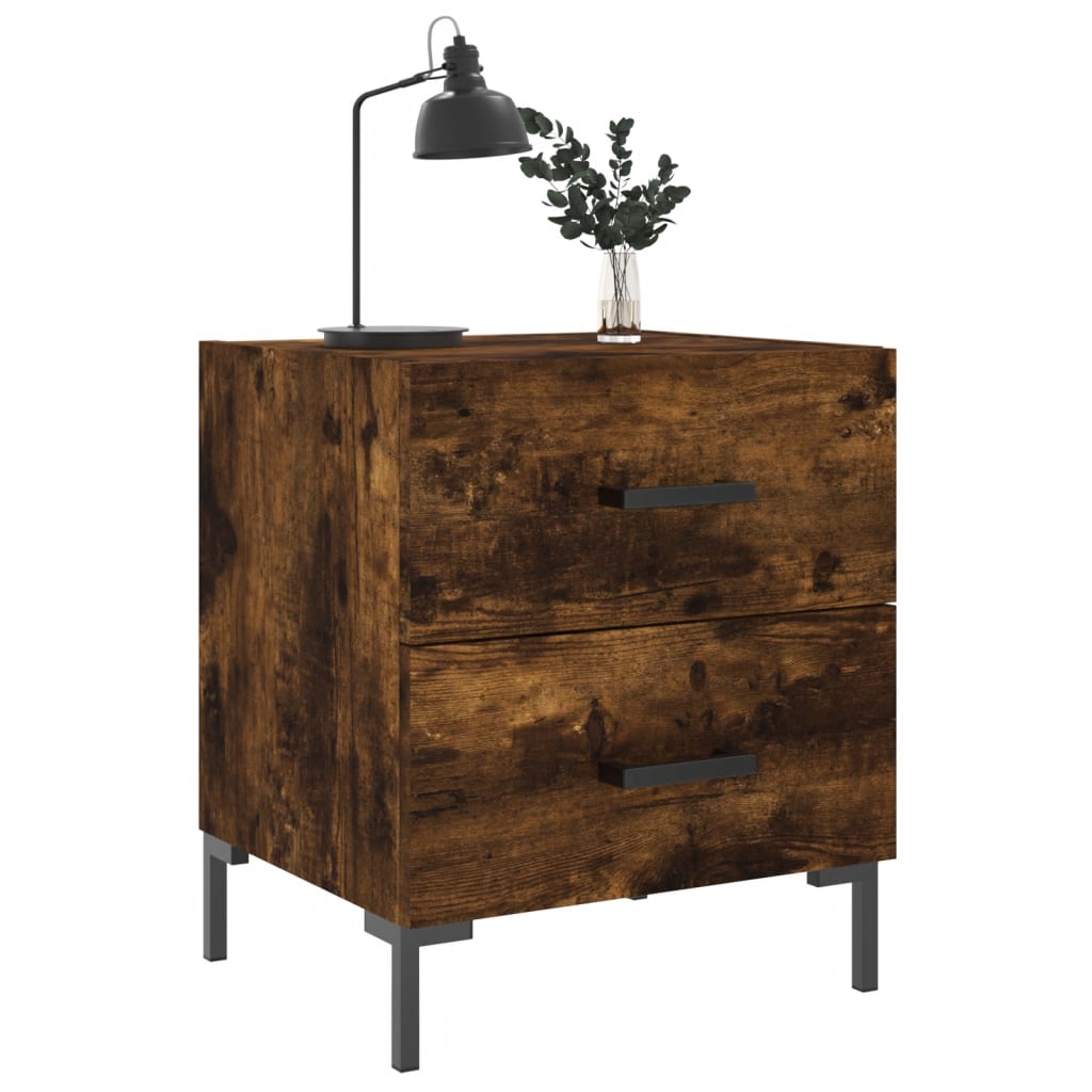 Bedside table, smoky oak, 40x35x47.5cm, wood
