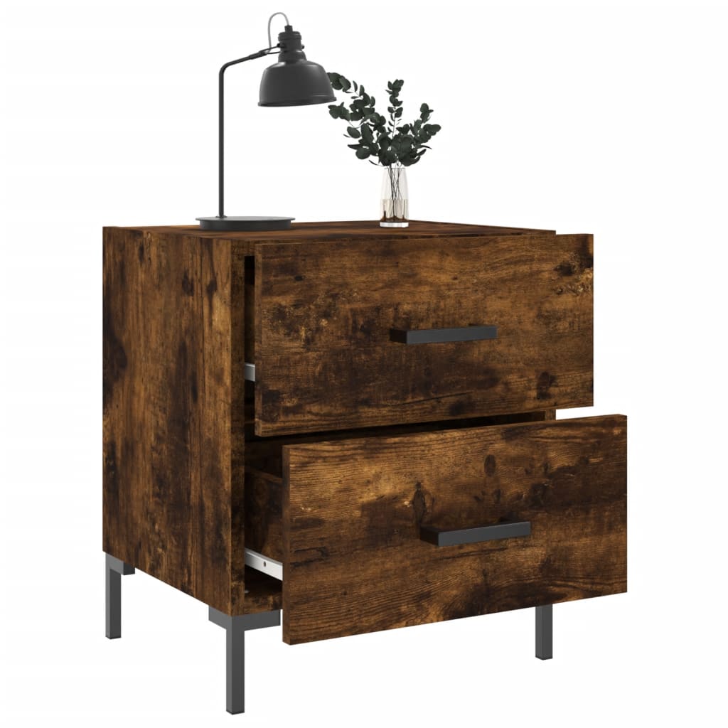 Bedside table, smoky oak, 40x35x47.5cm, wood