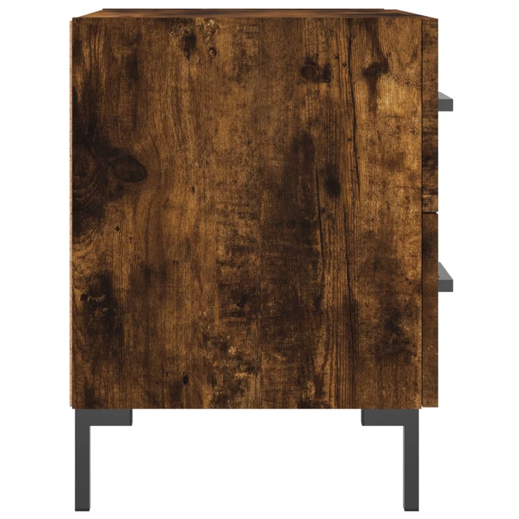 Bedside table, smoky oak, 40x35x47.5cm, wood