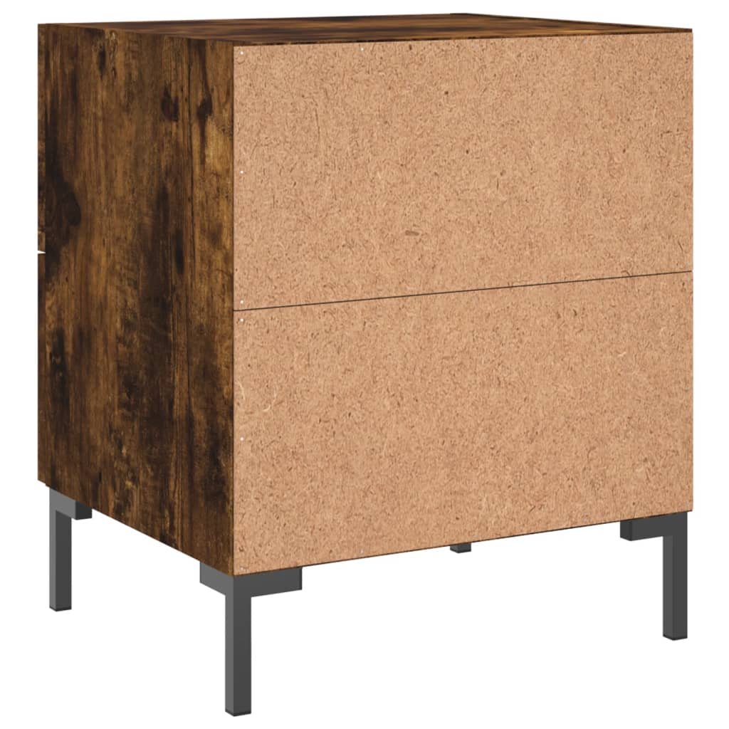 Bedside table, smoky oak, 40x35x47.5cm, wood