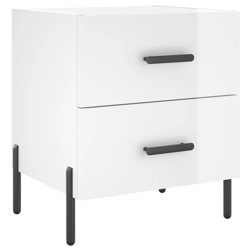Bedside tables, 2 pcs., white, 40x35x47.5cm, wood