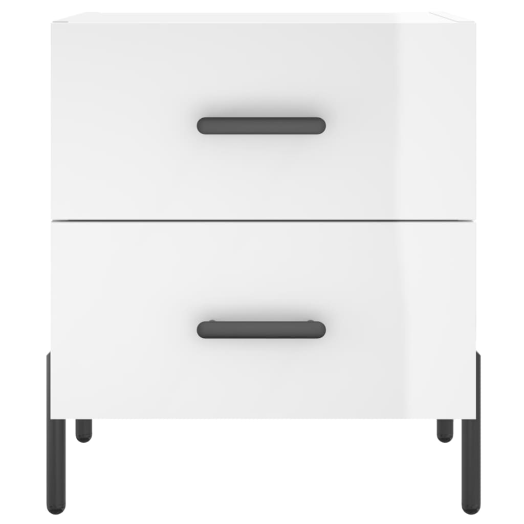 Bedside tables, 2 pcs., white, 40x35x47.5cm, wood