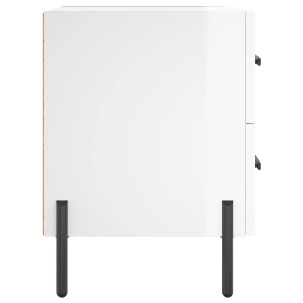 Bedside tables, 2 pcs., white, 40x35x47.5cm, wood