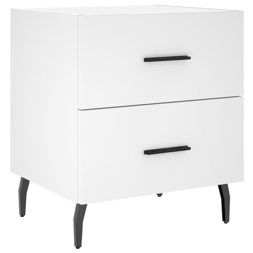 Bedside tables, 2 pcs., white, 40x35x47.5cm, wood