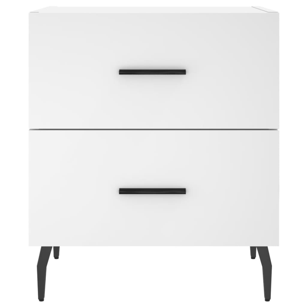 Bedside tables, 2 pcs., white, 40x35x47.5cm, wood