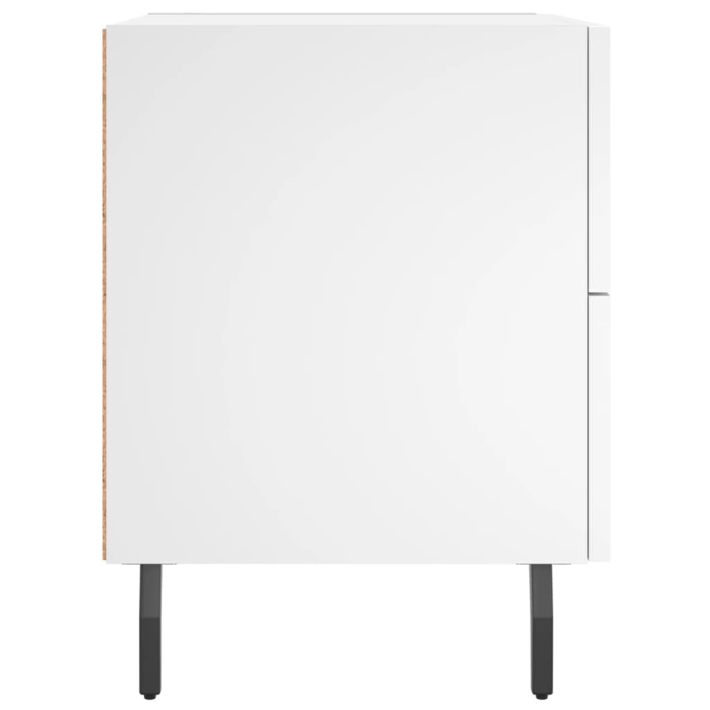 Bedside tables, 2 pcs., white, 40x35x47.5cm, wood