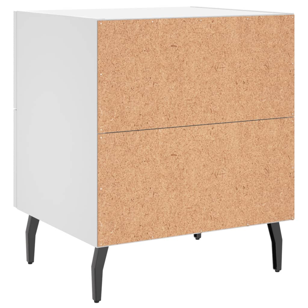 Bedside tables, 2 pcs., white, 40x35x47.5cm, wood