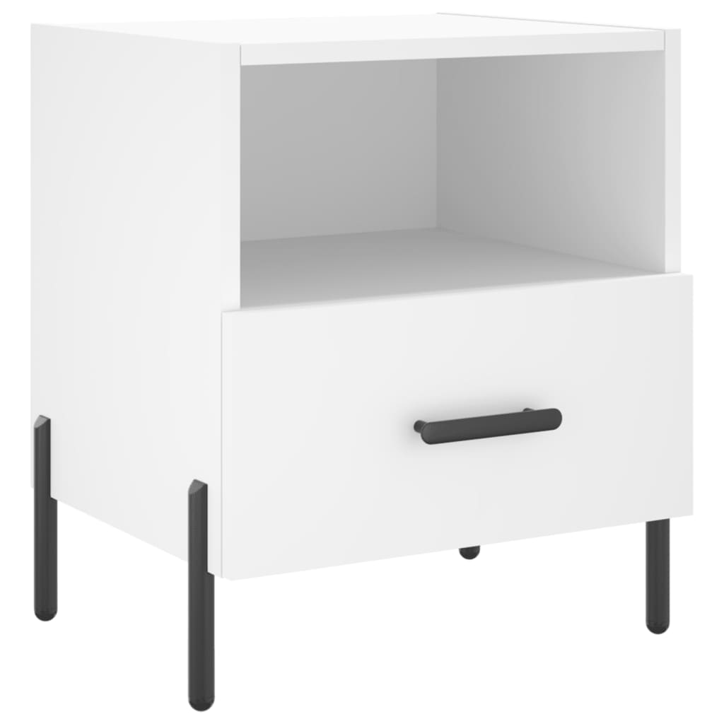 Bedside tables, 2 pcs., white, 40x35x47.5cm, wood