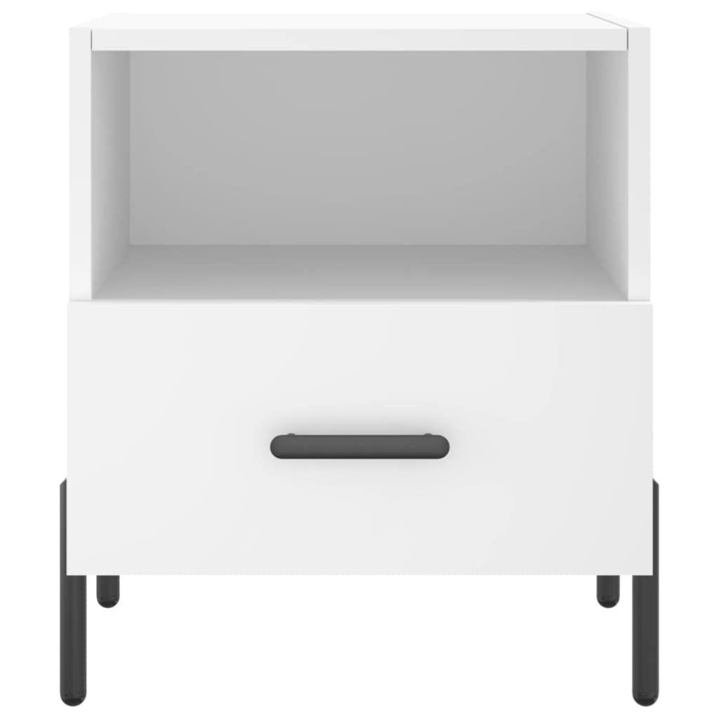 Bedside tables, 2 pcs., white, 40x35x47.5cm, wood